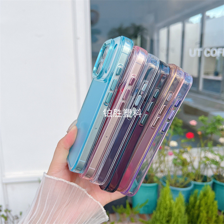 厂家直销适用OPPO A78高品质A58透明A57亮影变色龙防摔保护套Case