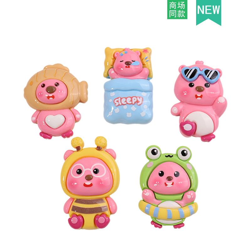 Optional Hole Shoes Accessories Cartoon Cute Ruby Diy Shoe Buckle Accessories Slippers Accessories Loopy Shoe Flower Decorative Buckle