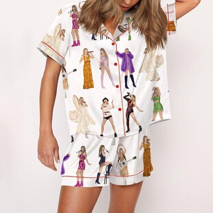 L 23960 Monkey Print Summer Casual Set ����ӡ�����b �羳