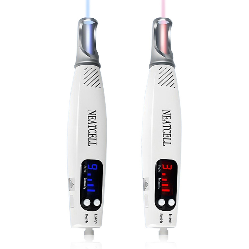 Cross-Border Picosecond Pen for Removing Moles and Spots, Small Portable Red and Blue Light Handheld Picosecond Pen Beauty Device, Picosecond Instrument