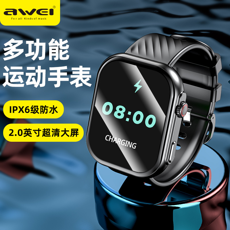 Awei Yongwei Smart Watch H32 Blood Pressure Blood Oxygen Heart Rate Monitoring Call IP67 Waterproof Dial Sports Watch