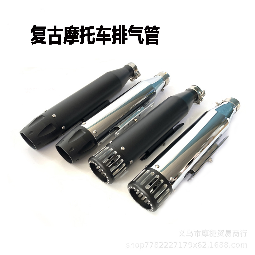 Retro Motorcycle Modified Exhaust Pipe Harley Triumph Climber Exhaust Pipe Vintage Exhaust Pipe Direct Connection