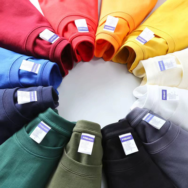 Тяжелый 260 г расческа из хлопка белая футболка с круглым вырезом и коротким рукавом мужская футболка модная сплошная повседневная нижняя рубашка