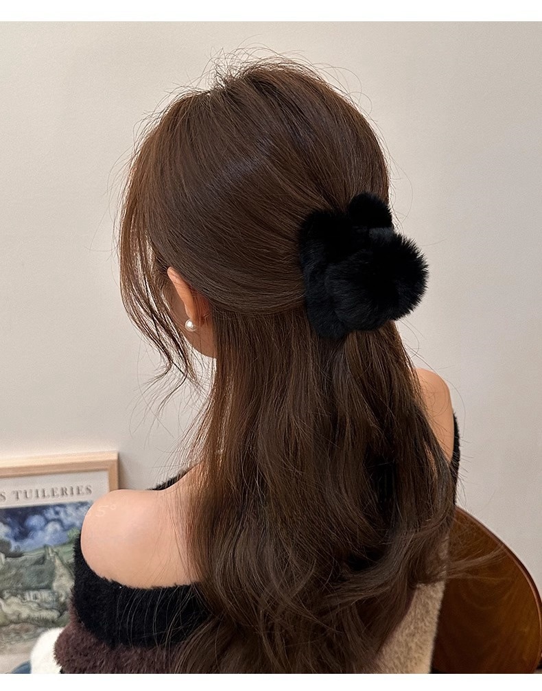 Rex-kaninchenfell Haarspange Premium Haarclip Für Den Dutt_voghion.com