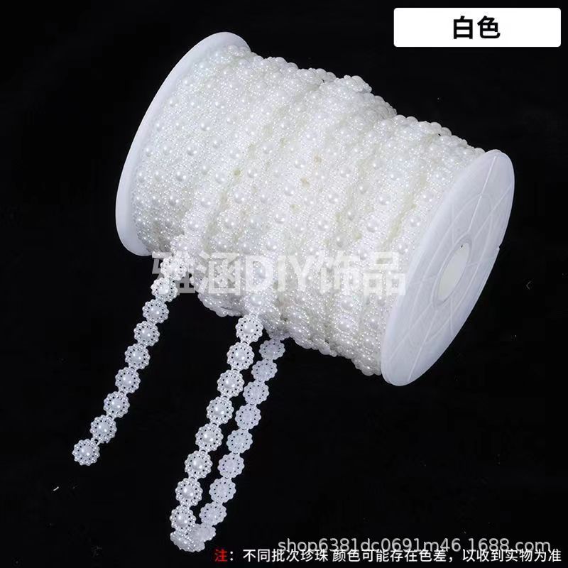 Perlas de imitación de color de 10mm, girasol, cuentas colgantes, sombreros de hoja de loto, cuentas redondas, luces de colores, muñecas, encaje, bricolaje