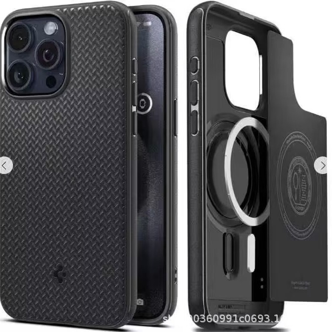 Spigen Is Suitable for iPhone 16 14 Tire Pattern Tpu Magnetic Anti-Slip and Anti-Fall Mobile Phone Case Apple 17Pro