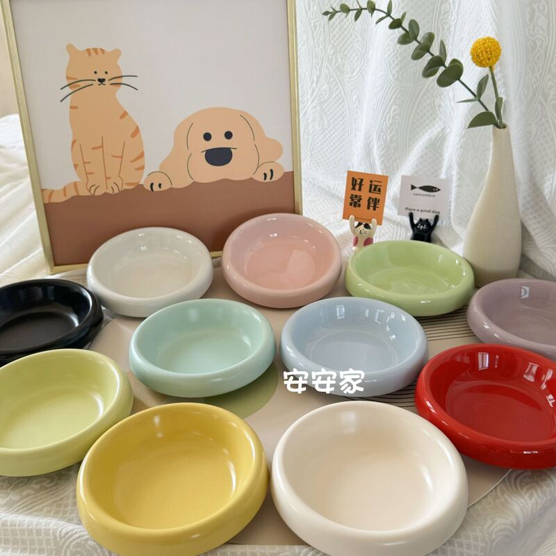 Pet Bowl Ceramic Underglaze Color Cat Bowl Ceramic Cat Food Bowl Shallow Ceramic Bowl Cat Food Bowl Water Bowl Free Shipping Pet Bowl Ceramic Underglaze Color Cat Bowl Ceramic Cat Food Bowl Shallow Ceramic Bowl Cat Food Bowl Water Bowl Free Shipping