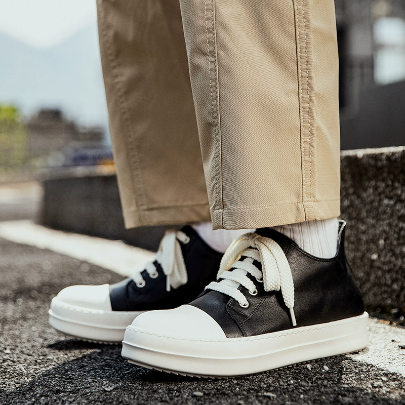 Ro обувь на толстой подошве для мужчин осень 2024 новые спортивные повседневные хлебные туфли модные туфли