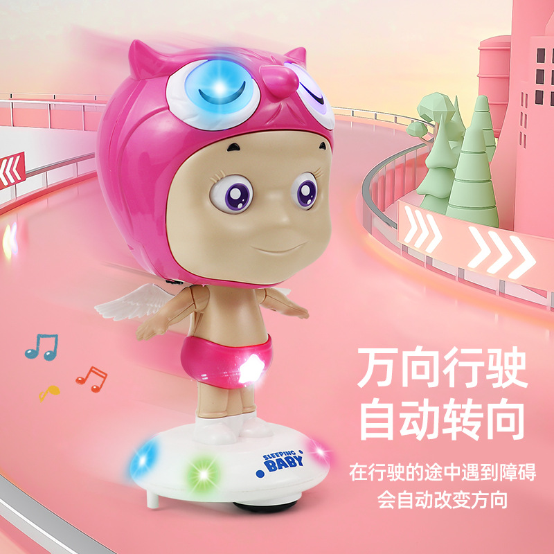 El mismo tipo de elevación automática ángel de sueño luces universales de música puzzle niños juguetes eléctricos al por mayor