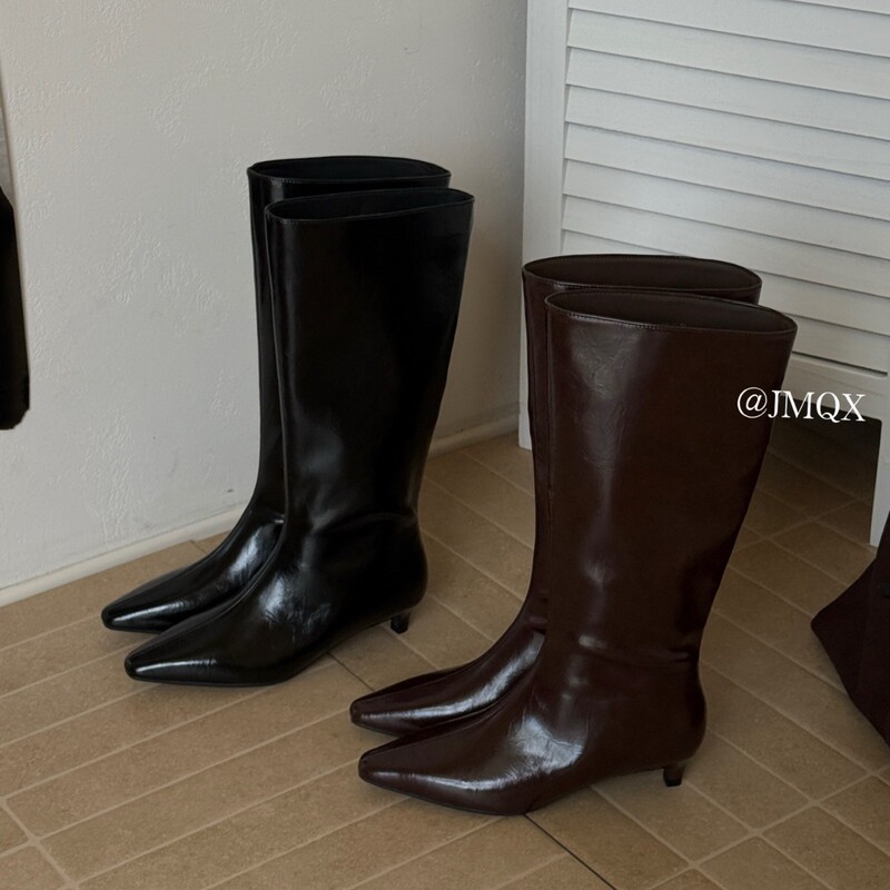 2026 Fall/Winter New Pointed-Toe Western Cowboy Boots with Kitten Heel, High-Tube Knight Boots, British Style Over-the-Knee Long Boots 2026 Fall/Winter New Pointed-Toe Western Cowboy Boots with Kitten Heel, High-Tube Knight Boots, British Style Over-the-Knee Long Boots