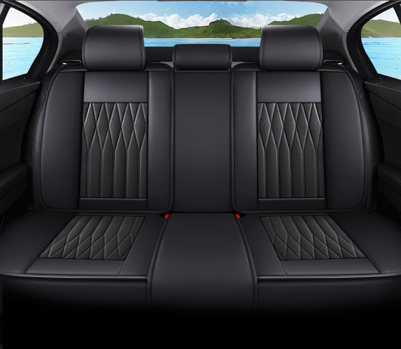 New Model of Foreign Trade All-Season Universal Meteor Full Leather Breathable and Wear-Resistant Five-Seater Car Interior Seat Cushion and Seat Cover Wholesale
