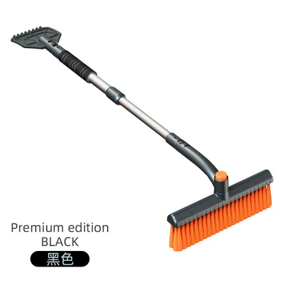 Car multi-function car snow removal tool snow shovel glass defroster window snow brush artifact defrost removal ice shovel (Car cleaning tools) - basic-model-black