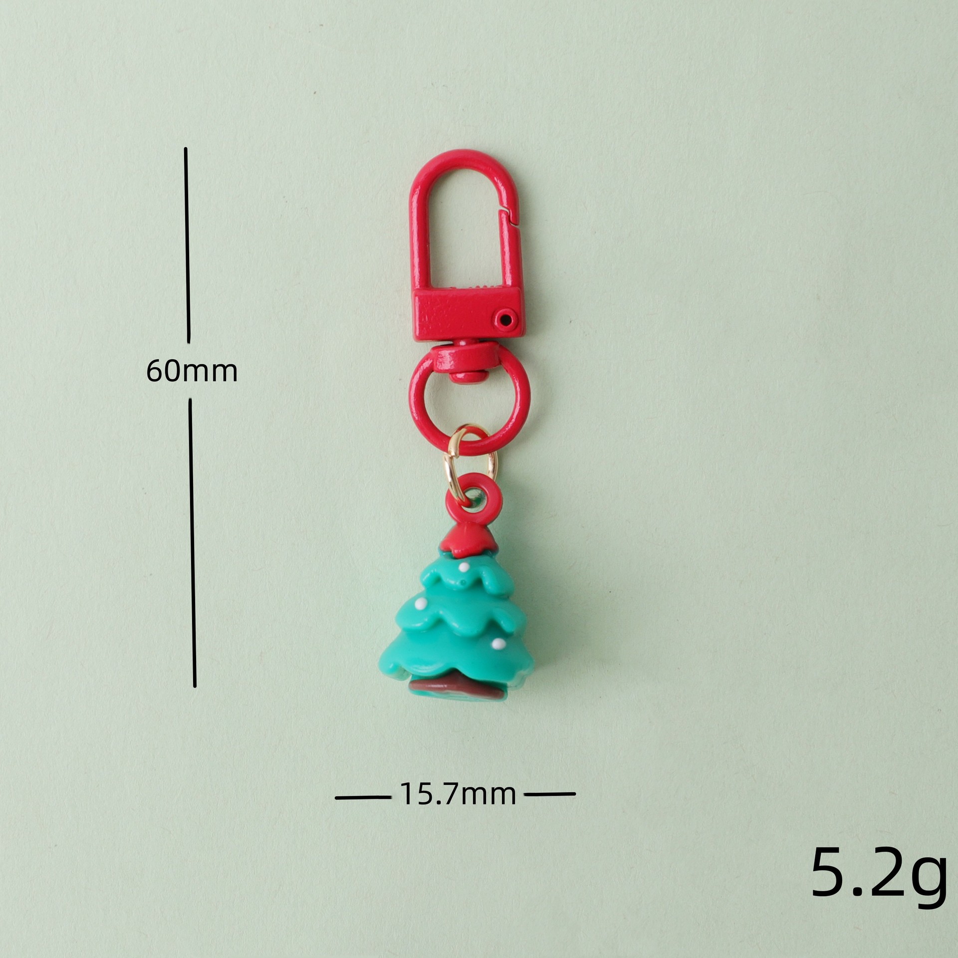 Nuevo llavero de Navidad dibujos animados Santa adorable mochila accesorios colgantes pegamento de PVC suave