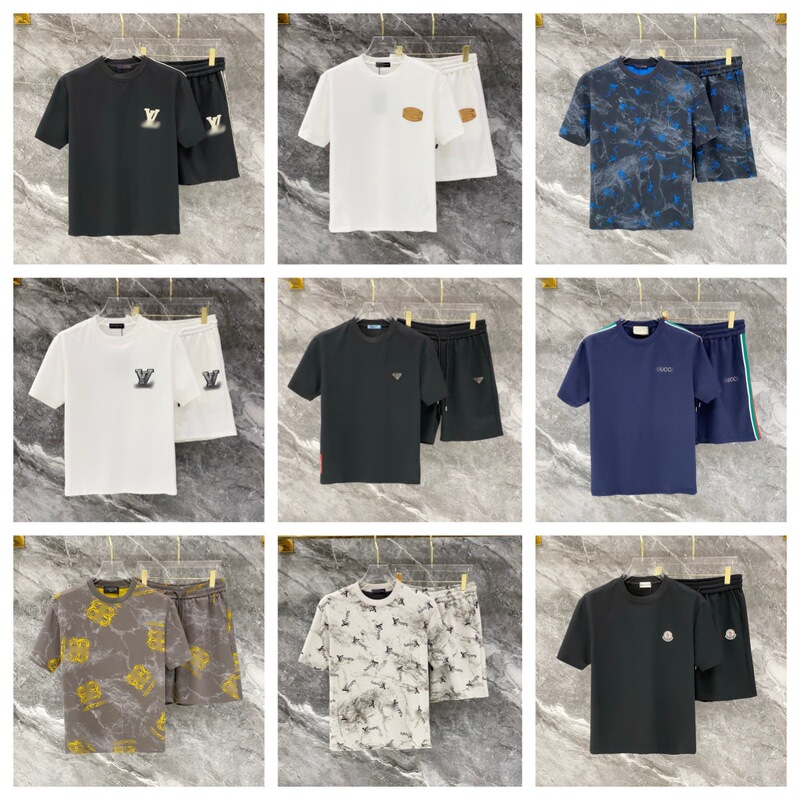 26 New Styles of 3D Digital Printed Casual Suits, Trendy Brand Fashion European and American Men's Suits, Summer T-Shirt Collection, Short Sleeves