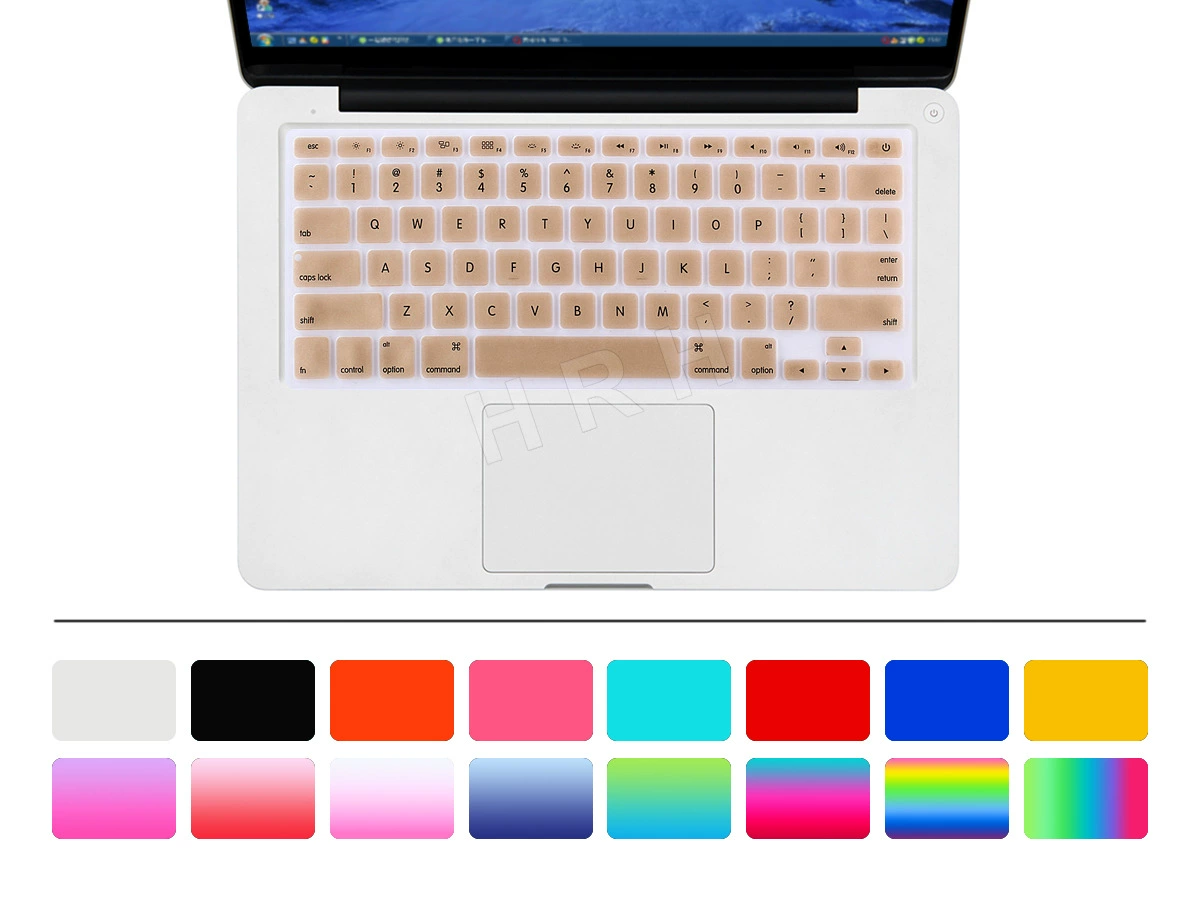 Силиконовый совместимый печатный клавиатура, на заказ, macbook, градиент