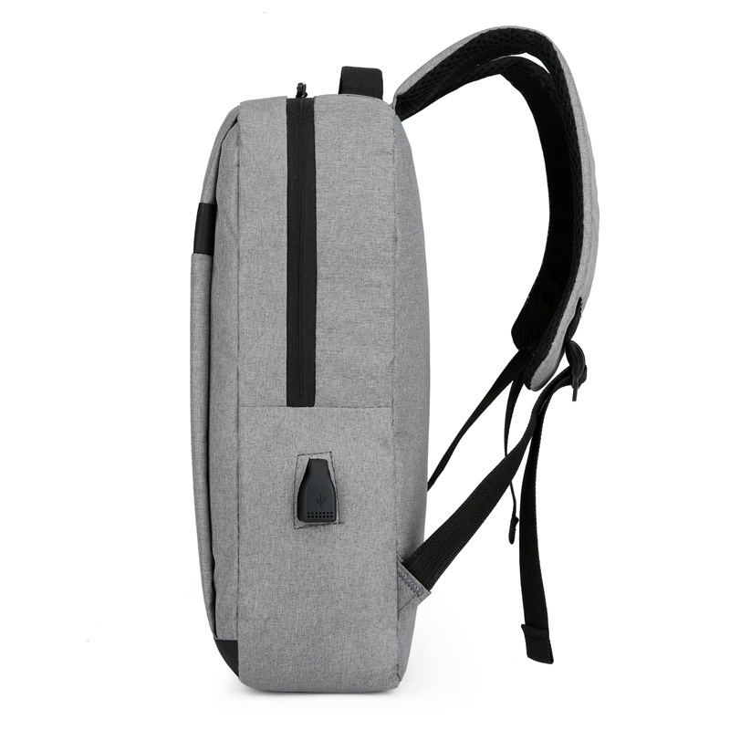 现货批发简约休闲双肩包背包印刷LOGO礼品背包 展览展会赠品书包