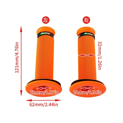 Rubber Motorcycle 22mm Universal | Motorcycle Handle Cover