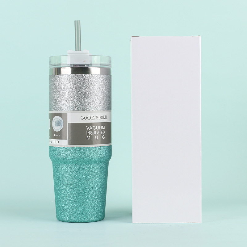 Pintura de diamante 20oz30oz taza de helado de doble capa taza de acero inoxidable aislamiento de viaje en coche taza de café de mantenimiento de frío taza de coche