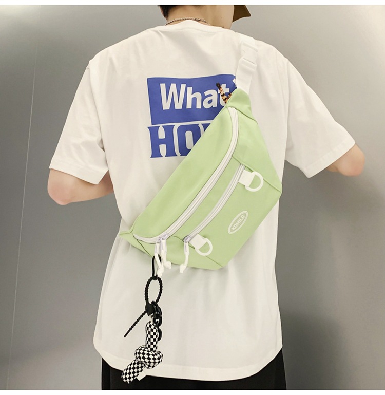 Men's Streetwear Solid Color Nylon Waist Bags display picture 15