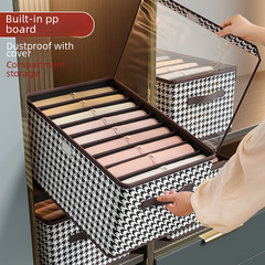 Simple Striped Storage Box Multi-purpose Wardrobe Organizer Fabric Storage Basket Toy Storage Organizer Factory