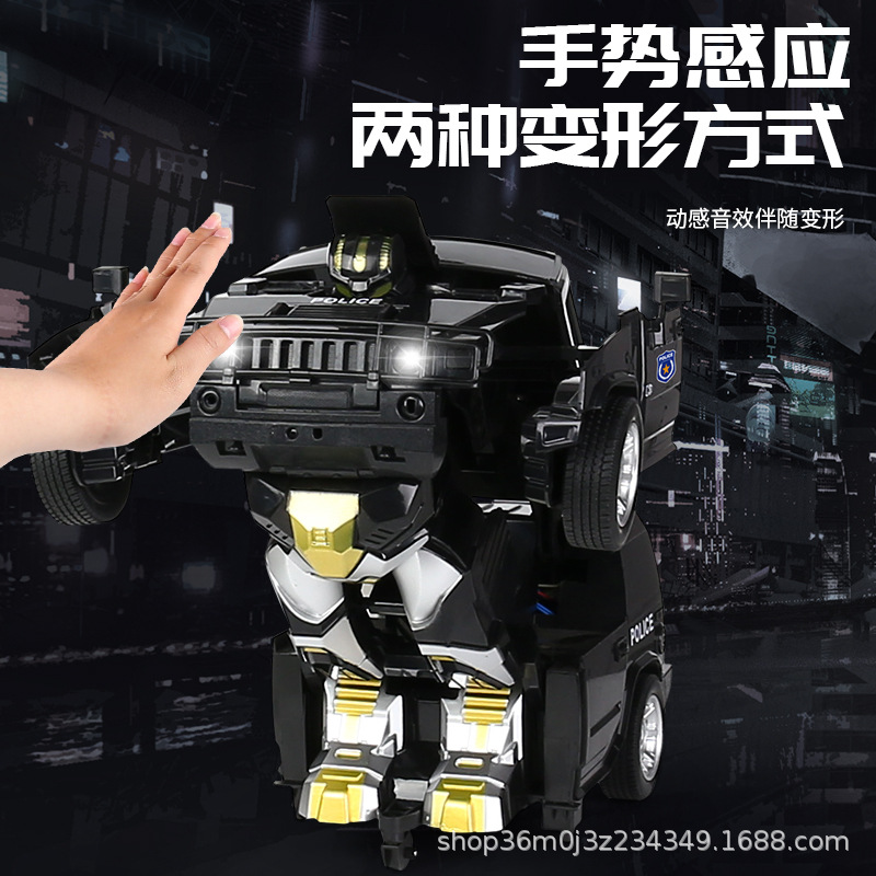 Nuevo sensor de gestos deformación de control remoto automóvil robot Hummer SUV recarga coche de carreras juguetes para niños