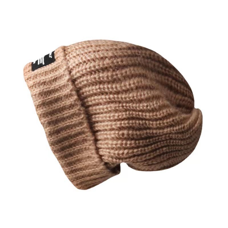 New type of for women, loose board, pile up woolen high aesthetic value, knitted , small face, warm and thick thread_voghion.com