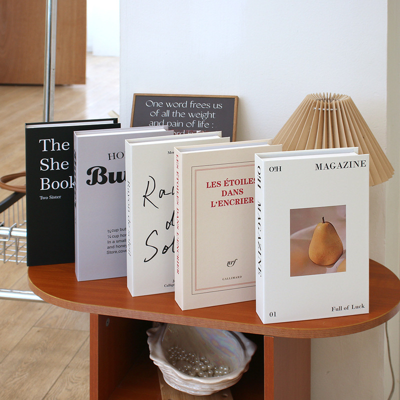 Ins Korean Style Artificial Fake Book Props Ornaments Model Room Studio Soft Decoration Coffee Shop Photo Display Props Ins Korean Style Artificial Fake Book Props Ornaments Model Room Studio Soft Decoration Coffee Shop Photo Display Props