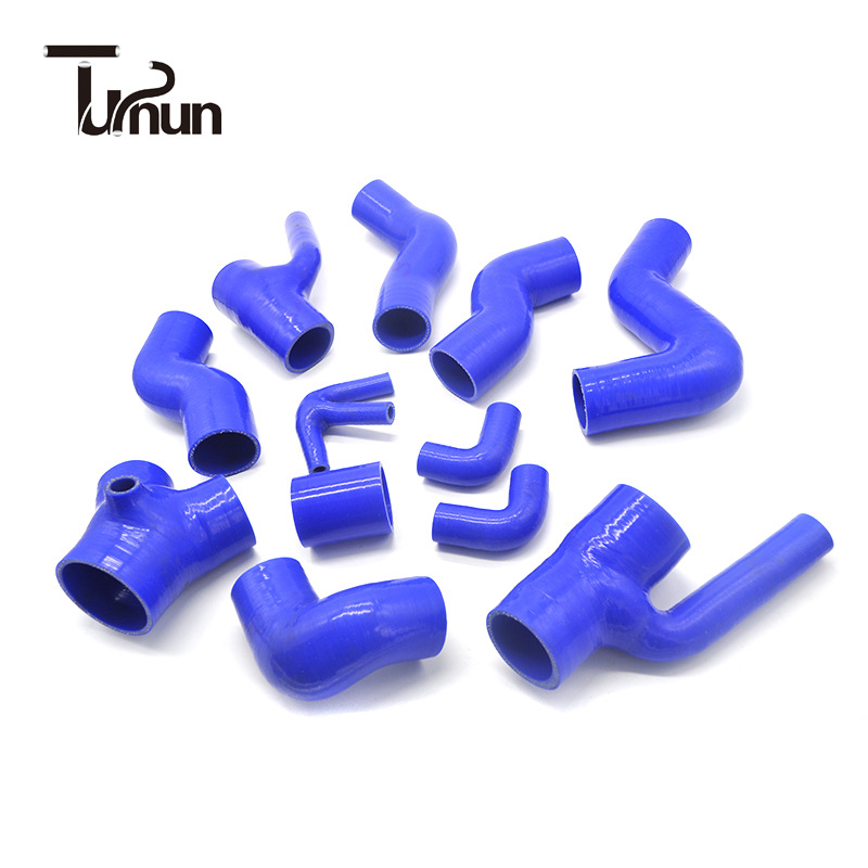 生产大口径异型硅胶管改装车使用聚酯布夹层散热器硅胶管