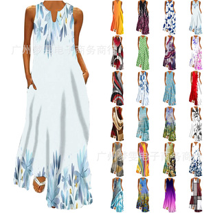 Explosions dress plus size Women's Fashion Sexy in stock Amazon AliExpress Dress 35 Figures All in stock