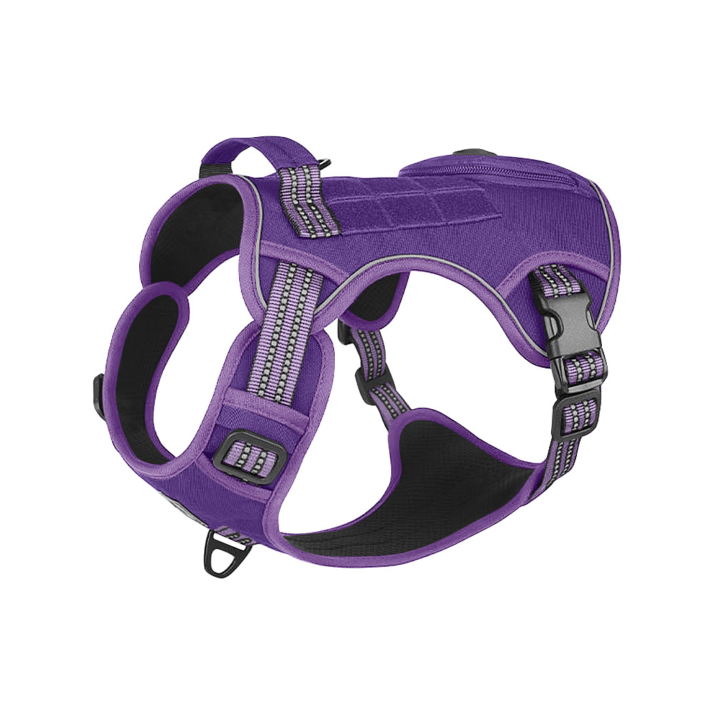 Arnés Táctico Tipo Chaleco para Perros, Correa de Pecho Ajustable para Paseo