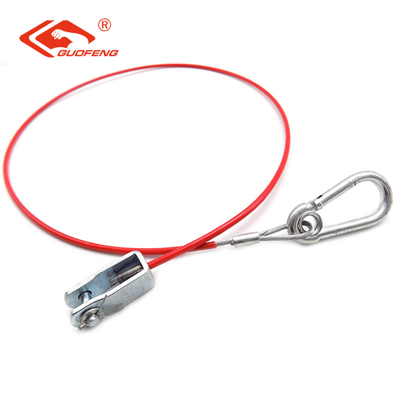 Suministro de RV cable de seguridad conector de freno de goma de freno modificador de estilo europeo rojo RV auxiliar cable de tracción