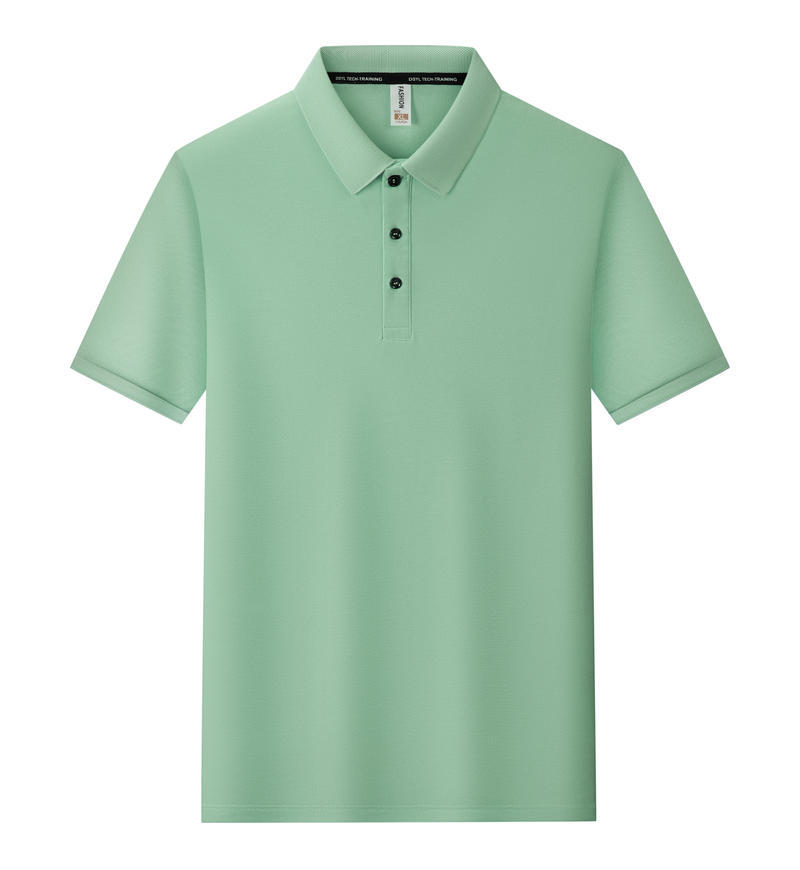 Suministro transfronterizo de comercio exterior para Europa y América, polos de gran tamaño para hombre, absorbentes del sudor, con logotipo impreso personalizado.