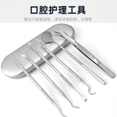 ステンレス歯科医ツールセット歯科看護洗浄セット歯垢結石除去器口腔洗浄ツール