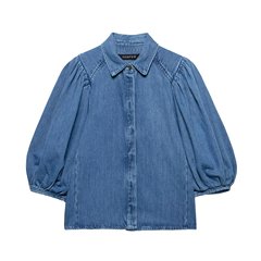 欧米のクロスボーダー婦人服卸売女性用デニムシャツ