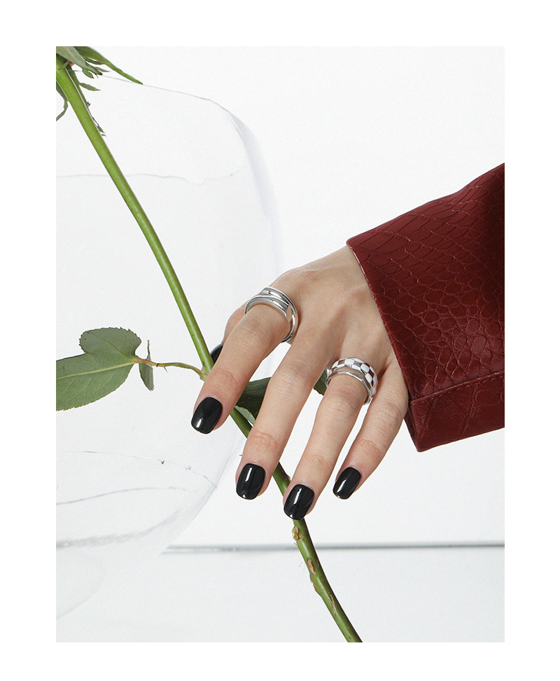 Fashion Geometric Sterling Silver Irregular Plating Open Ring 1 Piece