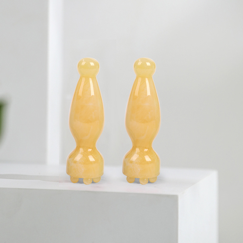 Lopa pequeño ojo músculo varilla masajeador facial acupuntura varilla facial yoga belleza elevación aceite esencial herramienta de combinación