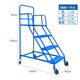Warehouse climbing ladder mobile maintenance platform climbing car with wheels supermarket loading tally ladder rack workshop feeding ladder