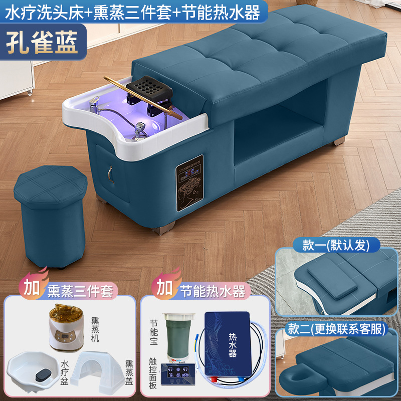 Azul pavo real + CIRCULACIÓN DE AGUA + calentador de agua + Fumigación