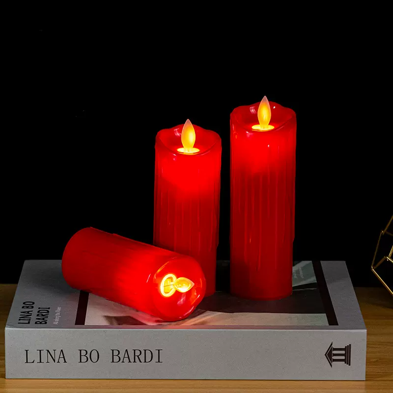 仿真火焰摇摆流泪电子蜡烛 led蜡烛灯佛灯引路新年家用婚礼宴布置