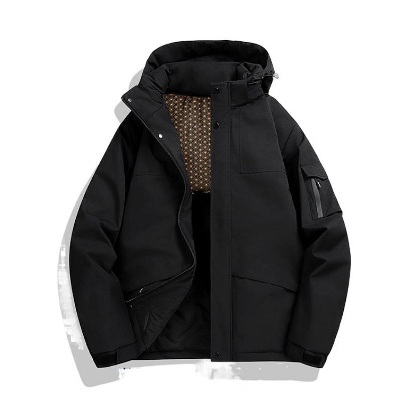 NASA invierno al aire libre calentamiento de algodón de grafeno pareja chaqueta con capuzas casuales a prueba de frío chaqueta de algodón de asalto hombre