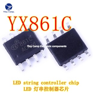 ԭ�b��ƷYX861C YX861A SOP-8 ̫���LED����������оƬ���a