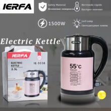 2025新款跨境家用大容量恆溫燒水壺不銹鋼電水壺大功率即熱煮水壺