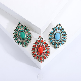 Cross-border European and American court style retro personality hollow Turkey brooch fashion temperament clothing accessories corsage pin
