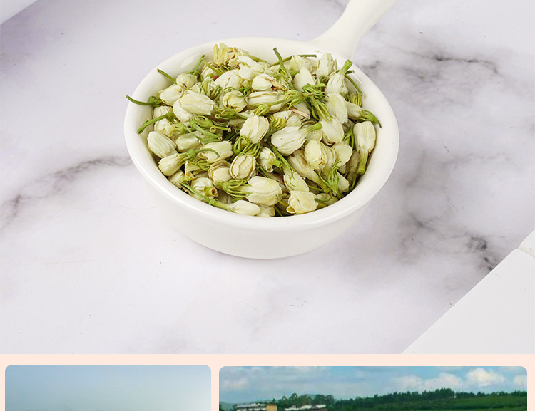 Dried Jasmine Flowers (Jasminum sambac) — 30g Jar Herbal Tea, Food-Herb Floral Infusion in use