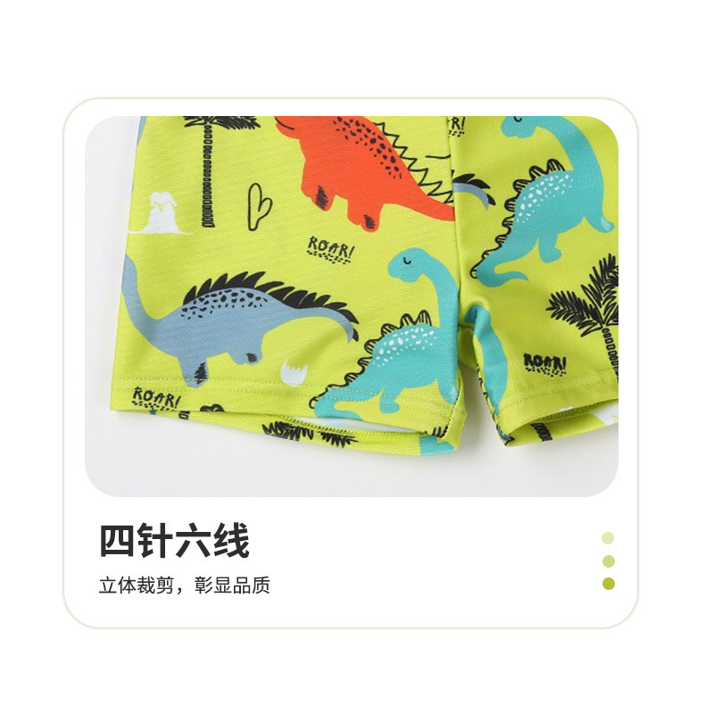 Bañador para niños de dibujos animados para niños poliéster Boxer shorts playa para niños Vacaciones de aguas termales para niños bañador para niños