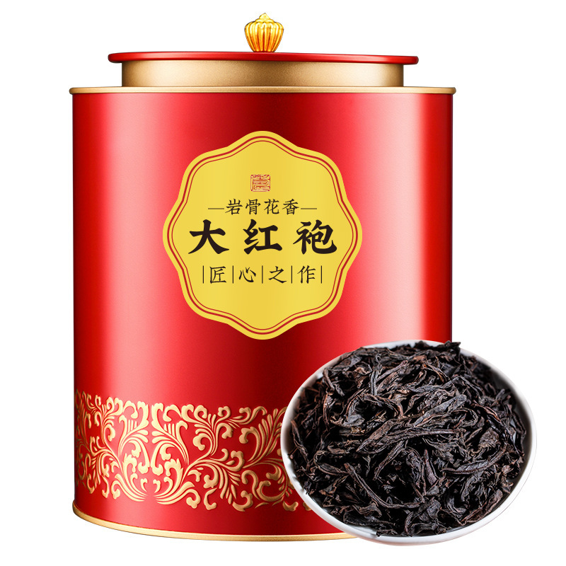 大红袍正宗武夷岩茶乌龙茶叶中火炭焙高香 罐装茶叶自己喝500克|undefined