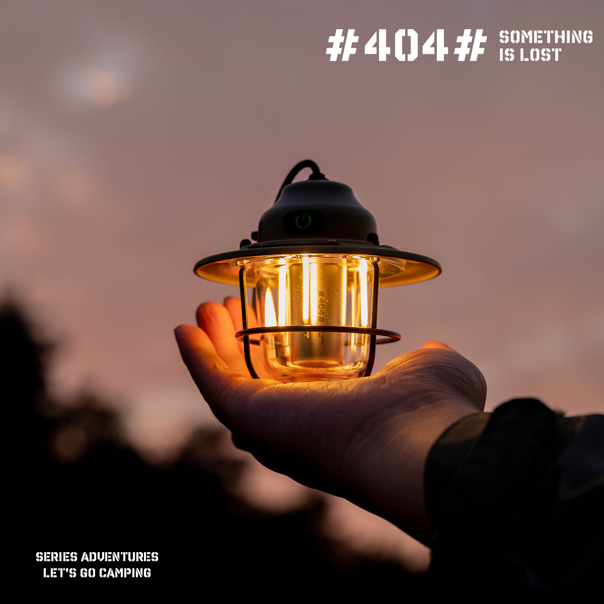 Mini lámpara de camping ultra-larga resistencia lámpara de dosel retro lámpara de camping tienda al aire libre lámpara colgante lámpara de cono de pino