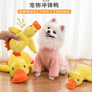 Dog Toys, Plush, Bite-Resistant, Teeth-Grinding, Sound-Relieving, Golden Retriever, Corgi Pet Supplies, Cat Charging Duck Supply Chain
