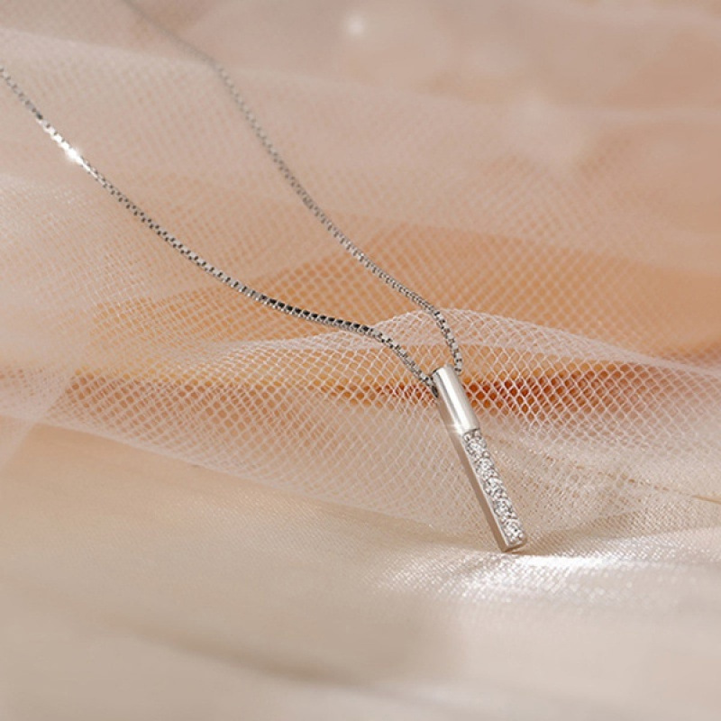 Geometresch Halskette Mat Strass Fir Dammen_voghion.com