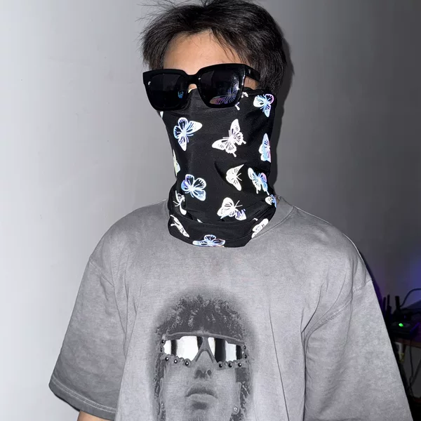 Cross-Border Colorful Reflective Cycling Mask Autumn and Winter Warm Neck Scarf Magic Headscarf Men's and Women's Motorcycle Sun Protection Scarf